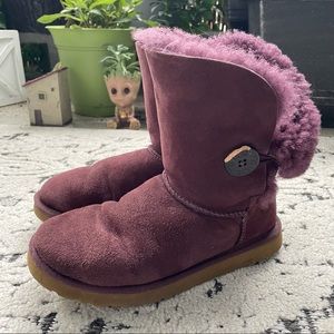 Ugg Australia Bailey Button Boots Plum Purple
